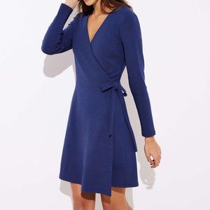 LOFT Pure Sapphire Petite Wrap Dress